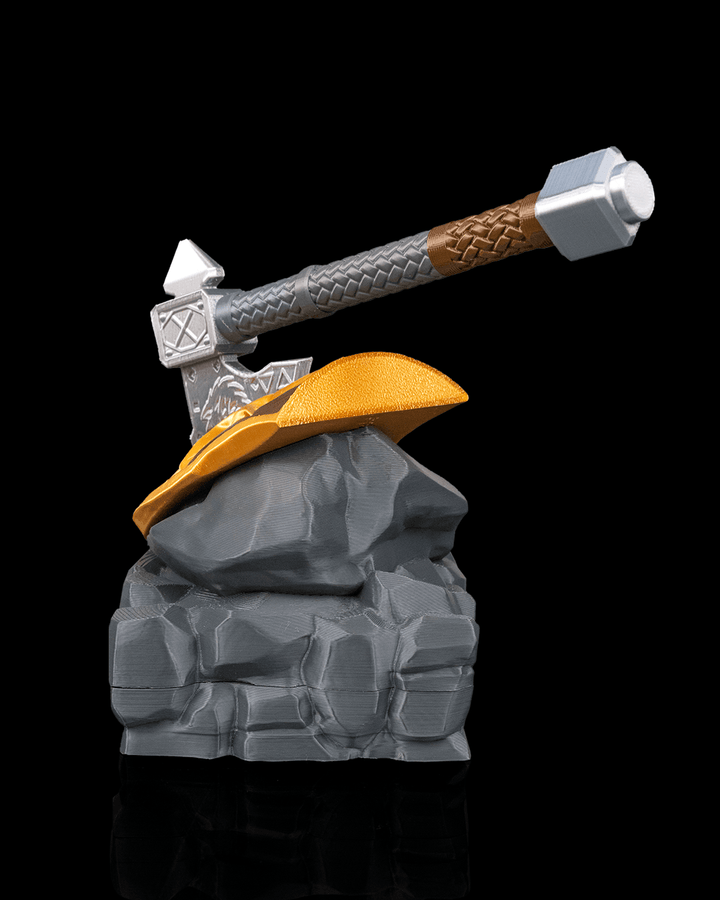 Axe Marks the Spot -Pen & Sticky Notes Holder