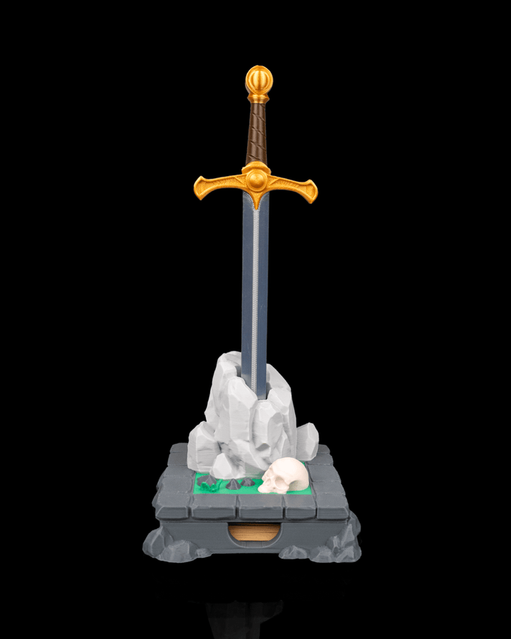 Deskalibur - Pen & Sticky Notes Holder