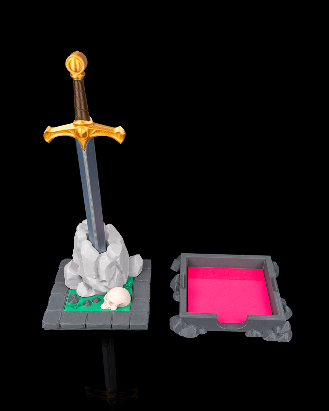 Deskalibur - Pen & Sticky Notes Holder