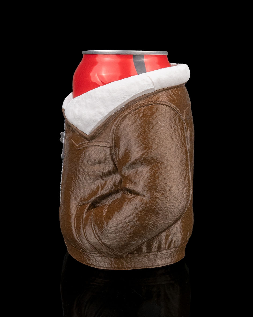 Leather Jacket Can Holder