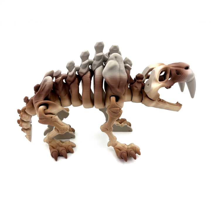 Sabertooth Tiger Skeleton Figure