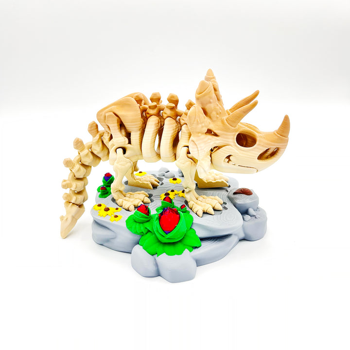 Triceratops Skeleton Figure
