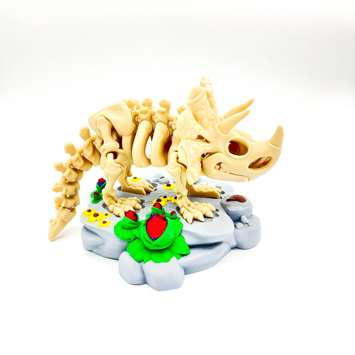 Triceratops Skeleton Figure